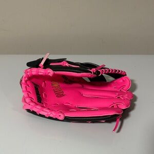 Pink and Black Baseball Glove